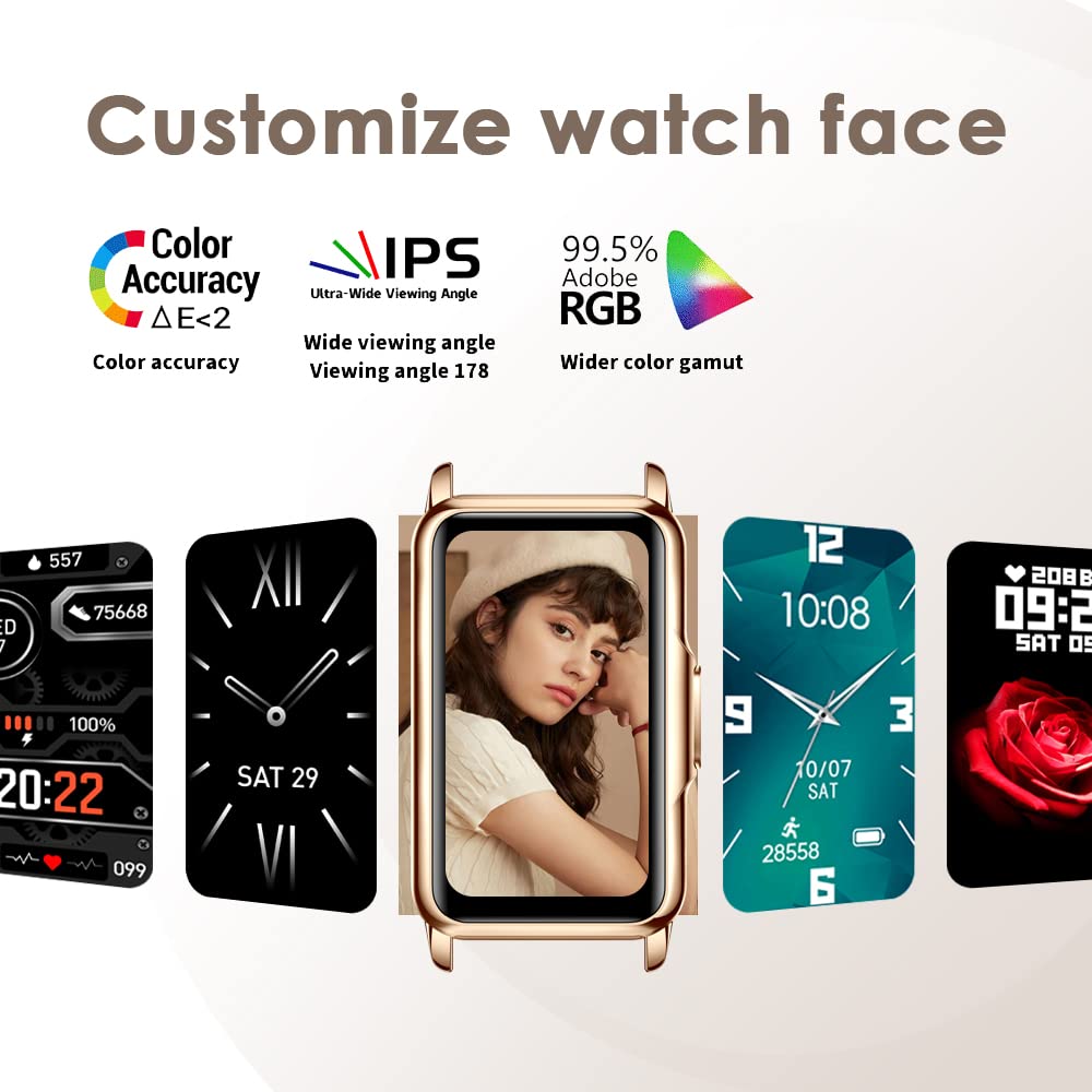 Fitness Tracker Smart Bracelet For Women Stylish Beautiful Ladies Smart Watch With Pedometer Message Notification Stainless Stee